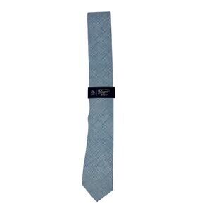 Original Penguin by Munsingwear Light Blue Houndstooth Necktie Slim Tie NWT